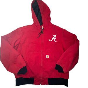 Carhartt Alabama Crimson Red Jacket Quilted inner L 100809 607 Limited Edition